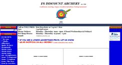 Desktop Screenshot of fsdiscountarchery.com