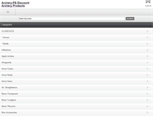 Tablet Screenshot of fsdiscountarchery.com